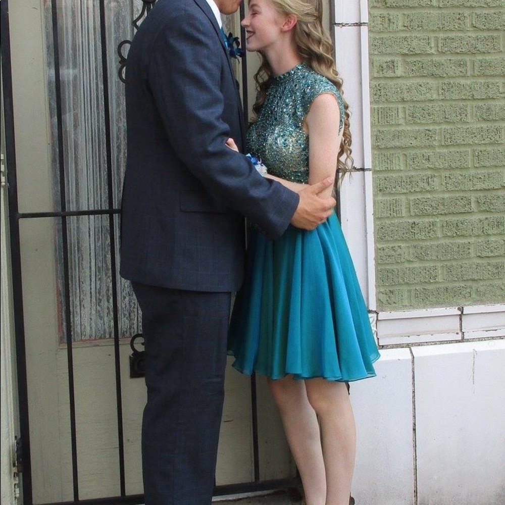 Jeweled Homecoming Dress